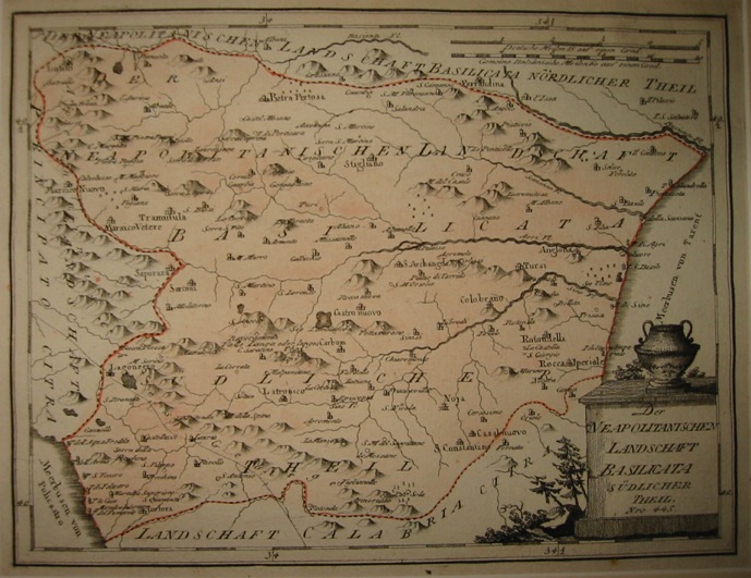 Reilly (von) Franz Johann Joseph Die Neapolitanischen Landschaft Basilicata südlicher Theil 1791 Vienna